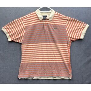 Vintage Marithe Francois Girbaud Mens Stripe Pique Polo Shirt 2XL Y2K 90’s Party